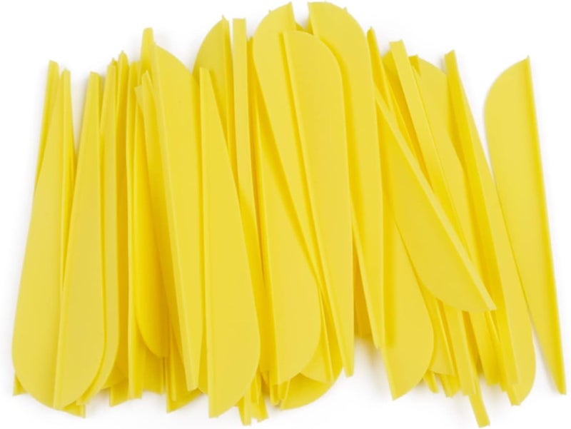 TY Archery 3 Inch Arrow Fletching Vanes Plastic Feather for DIY Archery Hunting Targeting Arrows(Pack of 50) - Image 3